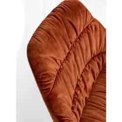 KARE Design Sessel-Drehsessel Bristol Rostrot