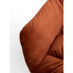 KARE Design Sessel-Drehsessel Bristol Rostrot