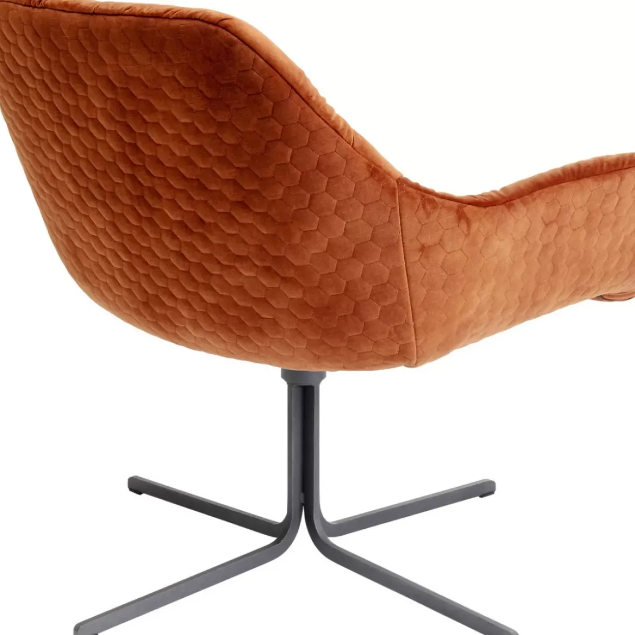 KARE Design Sessel-Drehsessel Bristol Rostrot