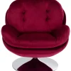 KARE Design Sessel-Drehsessel Cosy Berry