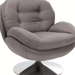 KARE Design Sessel-Drehsessel Cosy Grau