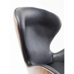 KARE Design Sessel-Drehsessel Lounge Black Walnut