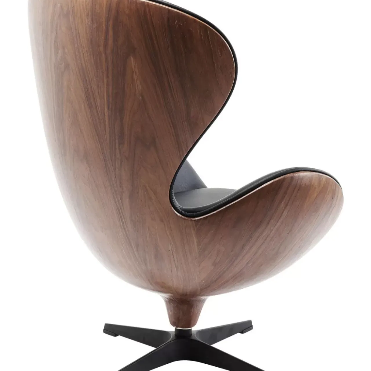 KARE Design Sessel-Drehsessel Lounge Black Walnut