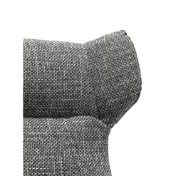 KARE Design Sessel-Drehsessel Mit Hocker Ohio Salt And Pepper