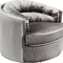 KARE Design Sessel-Drehsessel Music Hall Grau