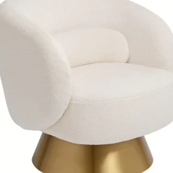 KARE Design Sessel-Drehsessel Orion Weis