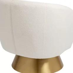 KARE Design Sessel-Drehsessel Orion Weis