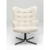 KARE Design Sessel-Drehsessel Oscar Creme