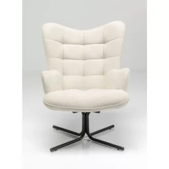 KARE Design Sessel-Drehsessel Oscar Creme