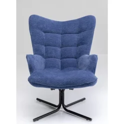 KARE Design Sessel-Drehsessel Oscar Denim