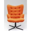 KARE Design Sessel-Drehsessel Oscar Velvet Orange