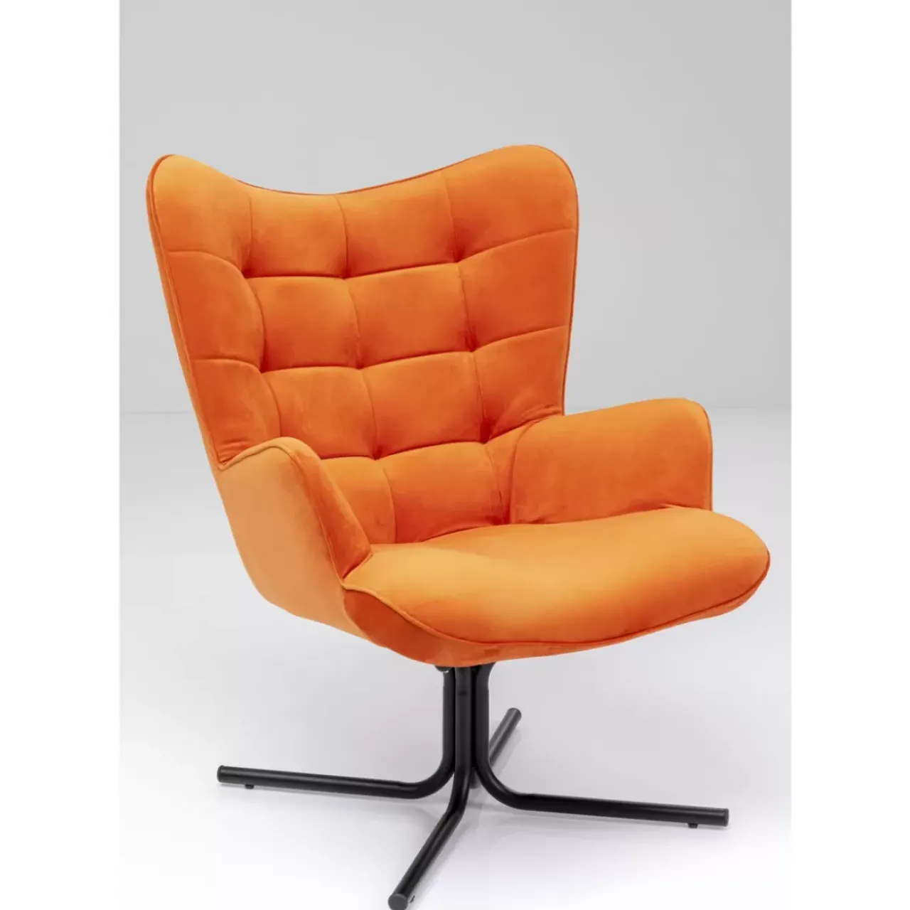 KARE Design Sessel-Drehsessel Oscar Velvet Orange