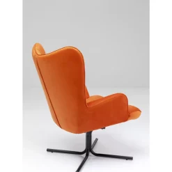 KARE Design Sessel-Drehsessel Oscar Velvet Orange