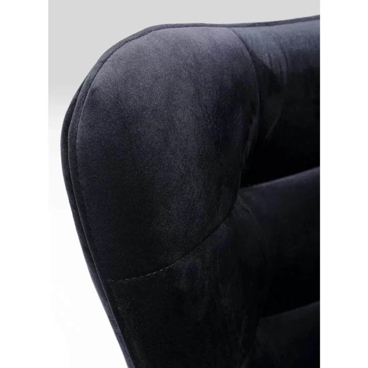 KARE Design Sessel-Drehsessel Oscar Velvet Schwarz