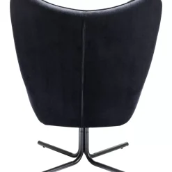 KARE Design Sessel-Drehsessel Oscar Velvet Schwarz