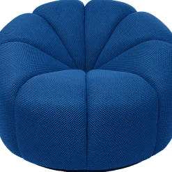 KARE Design Sessel-Drehsessel Peppo Lounge Blau