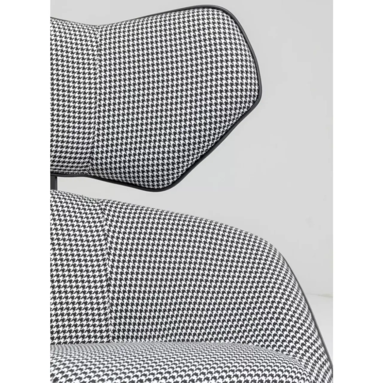 KARE Design Sessel-Drehsessel Toledo Schwarz Weiss
