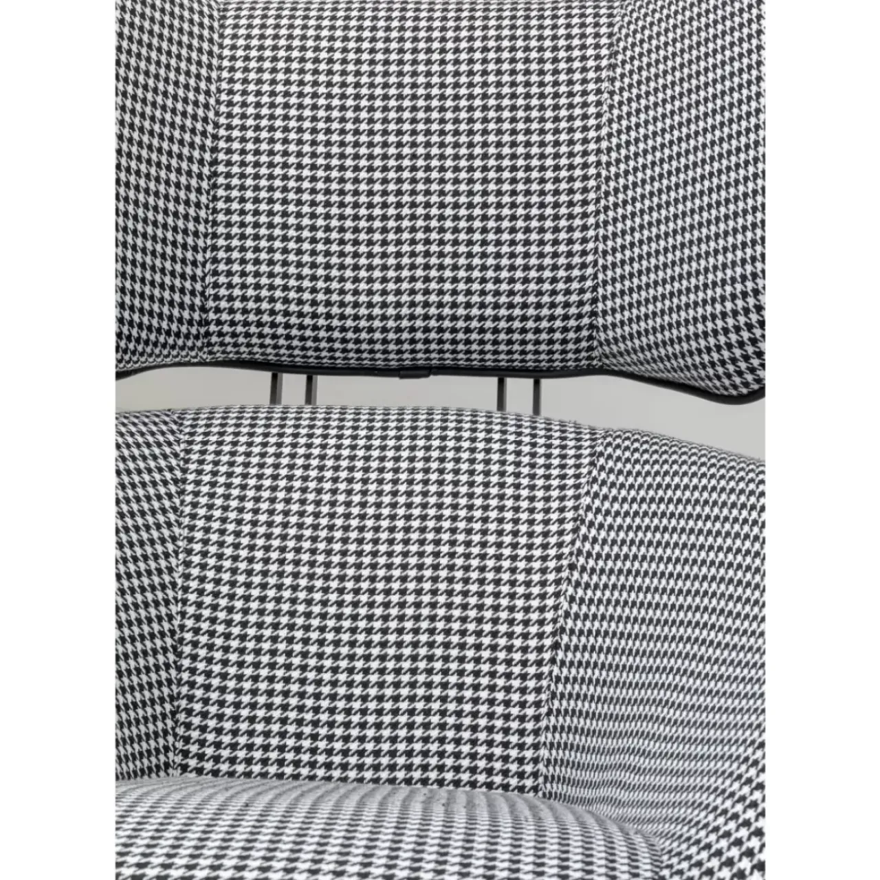 KARE Design Sessel-Drehsessel Toledo Schwarz Weiss