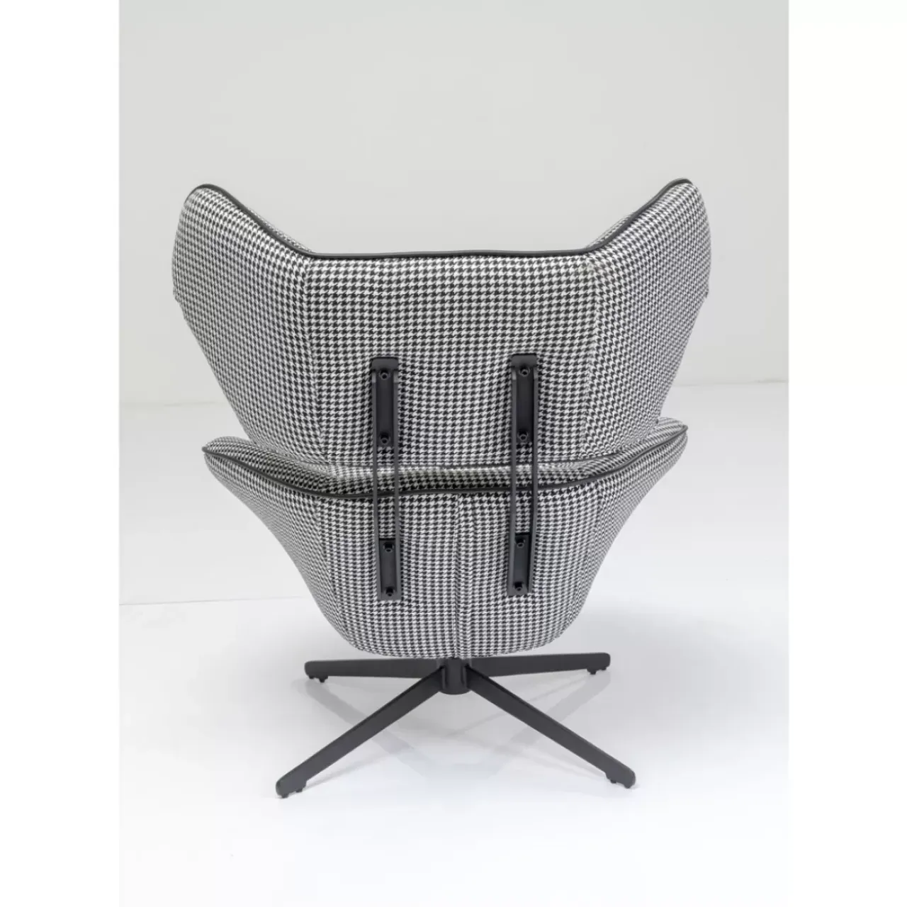 KARE Design Sessel-Drehsessel Toledo Schwarz Weiss