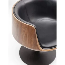 KARE Design Stühle-Drehstuhl Club Walnut