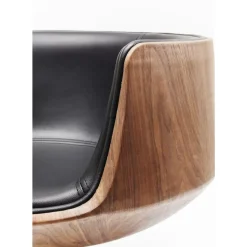 KARE Design Stühle-Drehstuhl Club Walnut