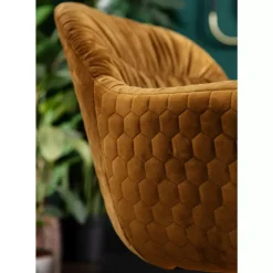 KARE Design Stühle-Drehstuhl Colmar Gelb