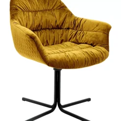 KARE Design Stühle-Drehstuhl Colmar Gelb