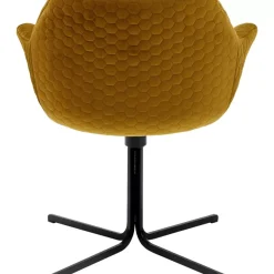 KARE Design Stühle-Drehstuhl Colmar Gelb