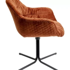KARE Design Stühle-Drehstuhl Colmar Rostrot