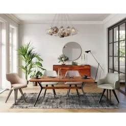 KARE Design Stühle-Drehstuhl Lady Loco Taupe