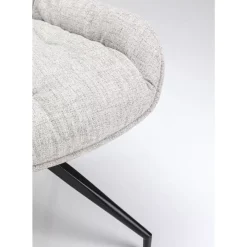 KARE Design Stühle-Drehstuhl Lori Grau Braun