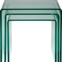 KARE Design Tische-Dreisatztisch Clear Club