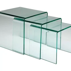 KARE Design Tische-Dreisatztisch Clear Club