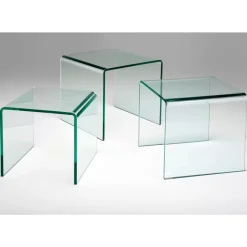 KARE Design Tische-Dreisatztisch Clear Club