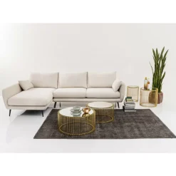 KARE Design Sofas & Couches-Ecksofa Amalfi Links Creme 275Cm