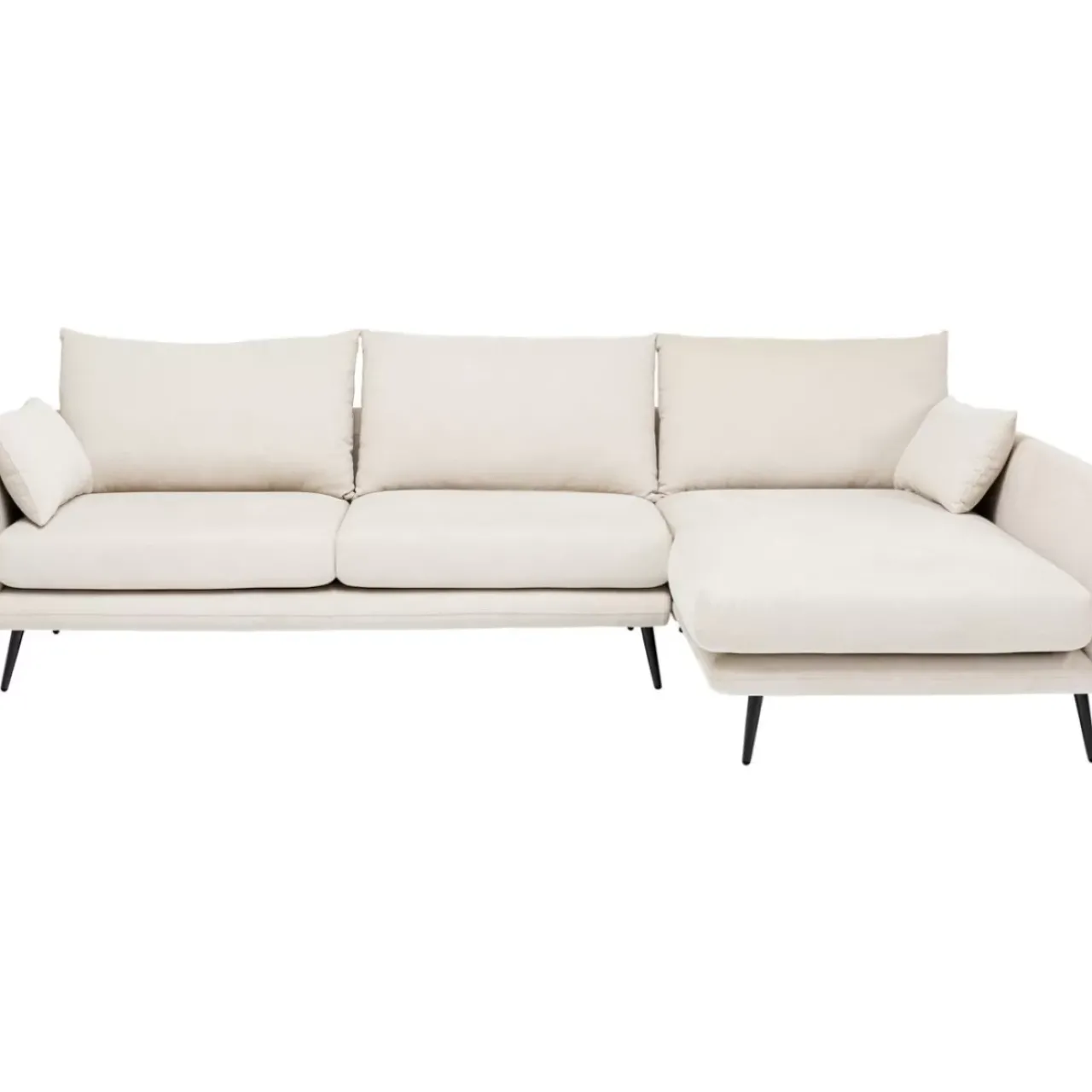 KARE Design Sofas & Couches-Ecksofa Amalfi Rechts Creme 275Cm