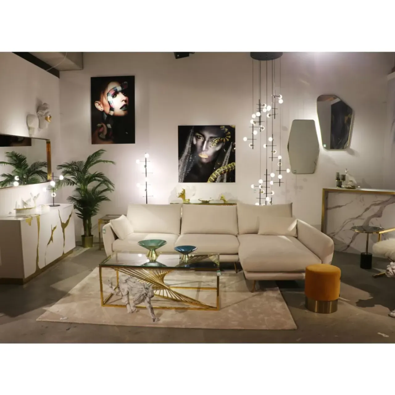 KARE Design Sofas & Couches-Ecksofa Amalfi Rechts Creme 275Cm