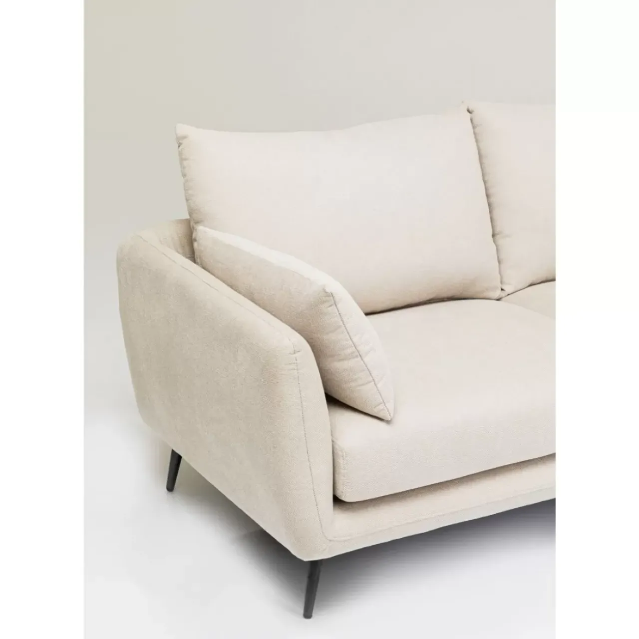 KARE Design Sofas & Couches-Ecksofa Amalfi Rechts Creme 275Cm