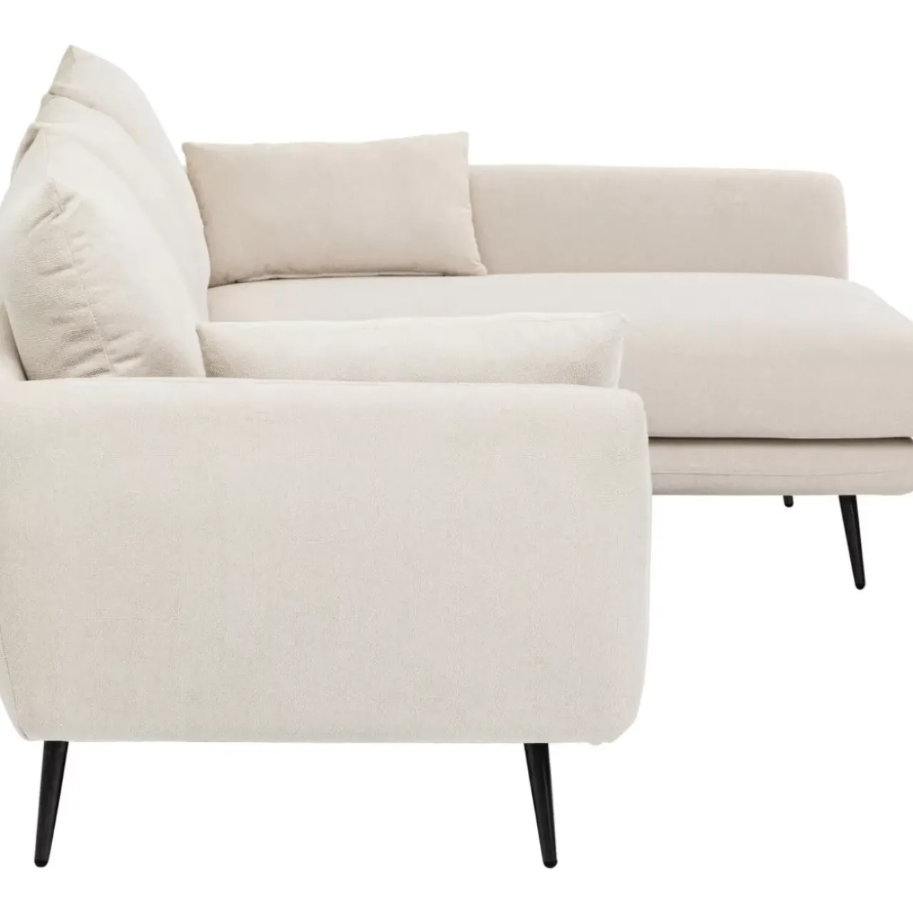 KARE Design Sofas & Couches-Ecksofa Amalfi Rechts Creme 275Cm