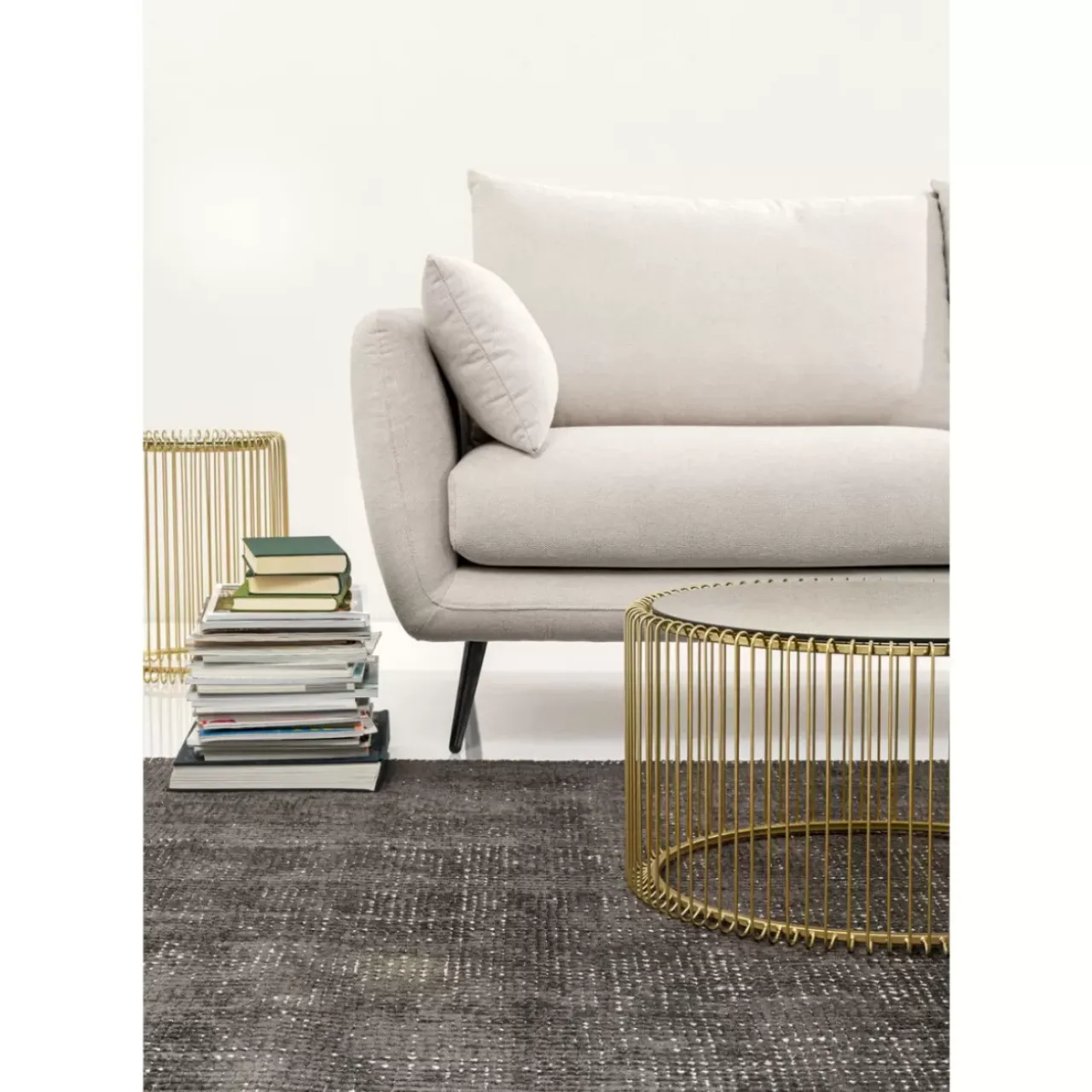 KARE Design Sofas & Couches-Ecksofa Amalfi Rechts Creme 275Cm