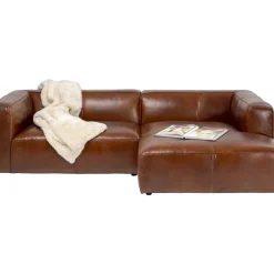 KARE Design Sofas & Couches-Ecksofa Cubetto Leder Braun