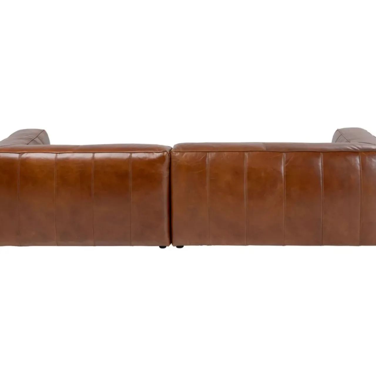 KARE Design Sofas & Couches-Ecksofa Cubetto Leder Braun