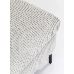 KARE Design Sofas & Couches-Ecksofa Gianni Cord Grau Rechts