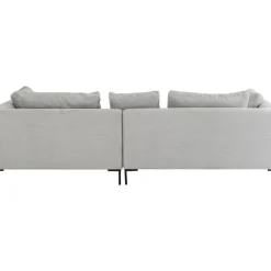 KARE Design Sofas & Couches-Ecksofa Gianni Cord Grau Rechts