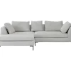 KARE Design Sofas & Couches-Ecksofa Gianni Cord Grau Links