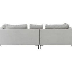 KARE Design Sofas & Couches-Ecksofa Gianni Cord Grau Links