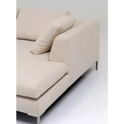 KARE Design Sofas & Couches-Ecksofa Gianni Creme Rechts