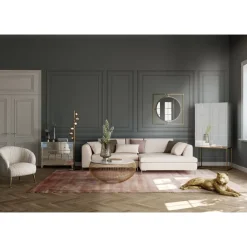 KARE Design Sofas & Couches-Ecksofa Gianni Creme Rechts
