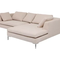 KARE Design Sofas & Couches-Ecksofa Gianni Creme Rechts
