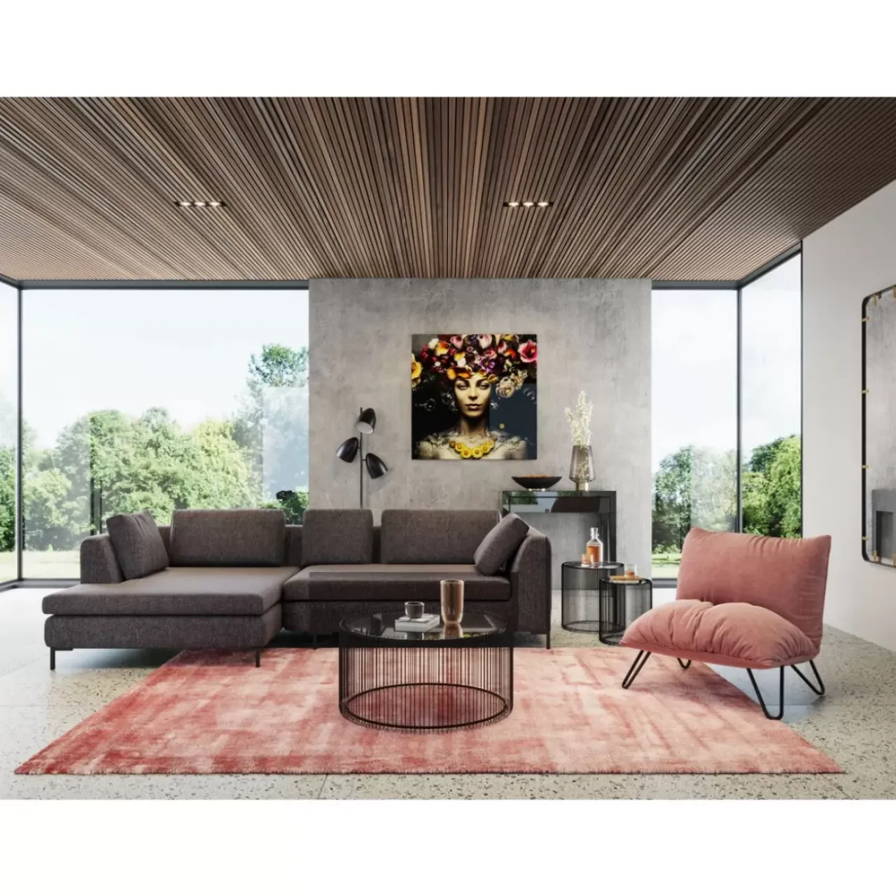 KARE Design Sofas & Couches-Ecksofa Gianni Dolce Dunkelgrau Links